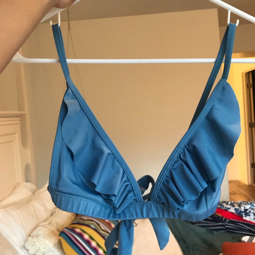 Baby Blue Bikini Ruffle Set - Picture 3 of 6